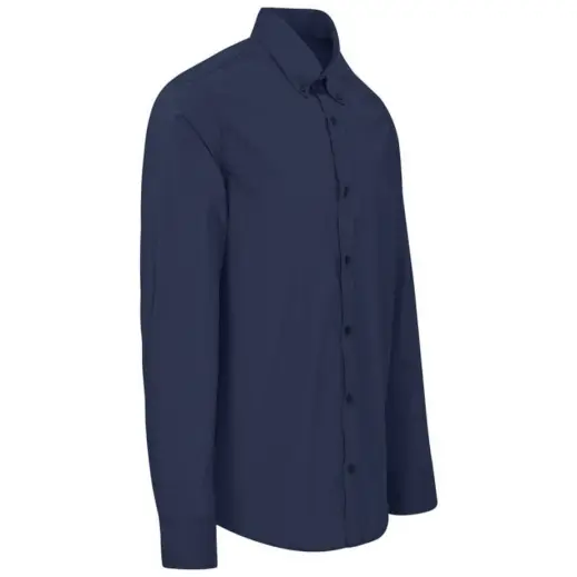 Mens Long Sleeve Sheffield Navy Side